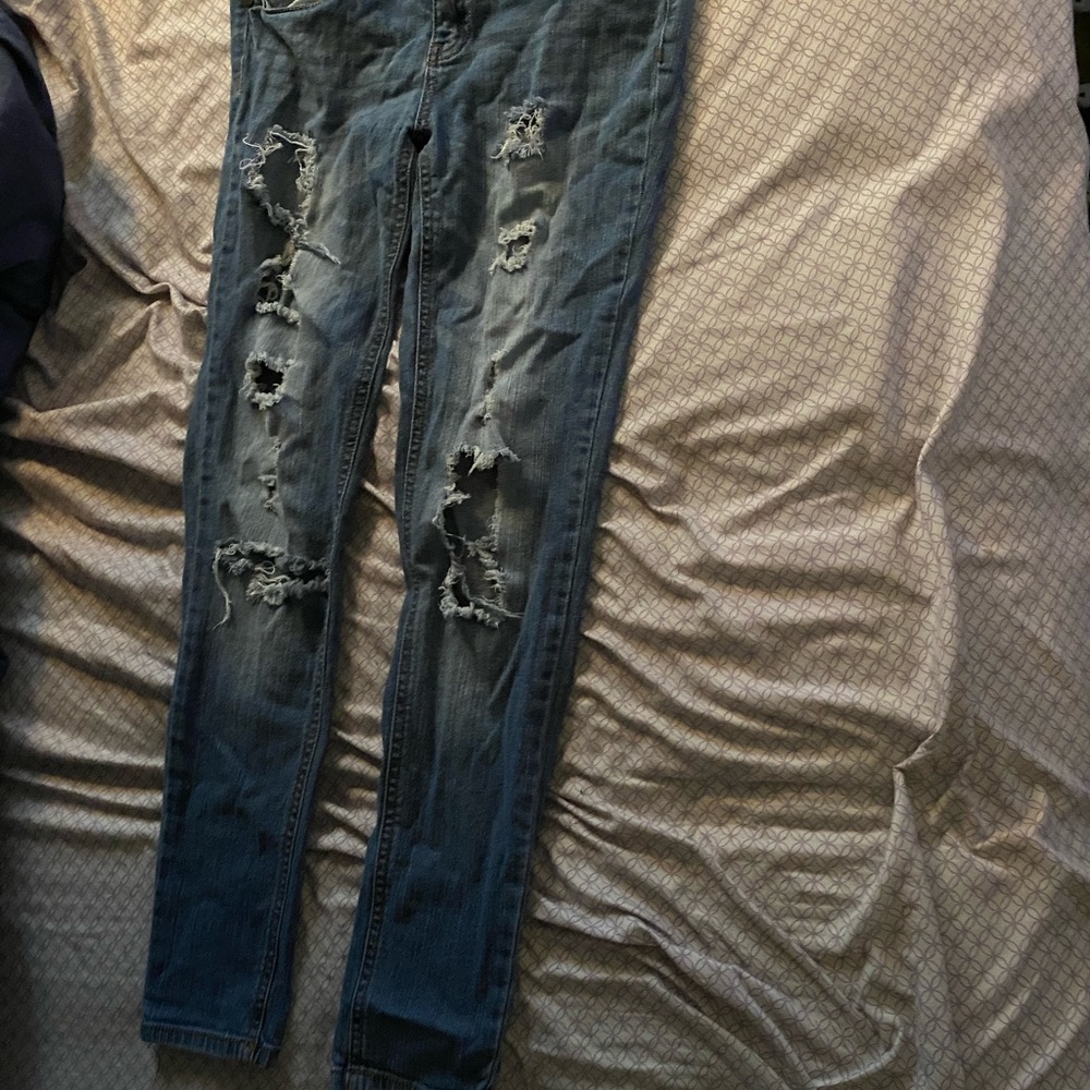 Extremely ripped jeans